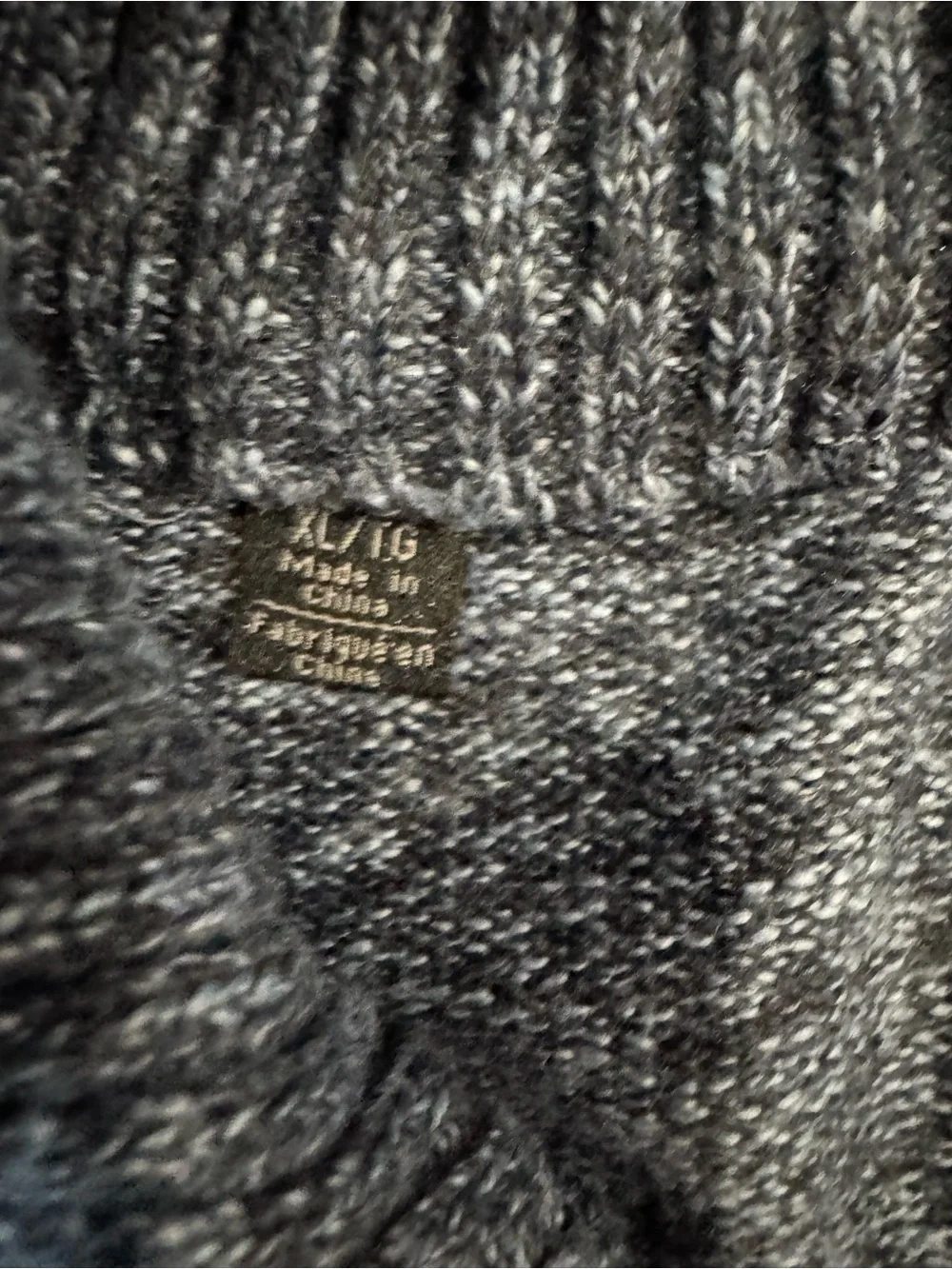 Buffalo David Bitton Men's Blue Textured Knit Half-Zip Sweater